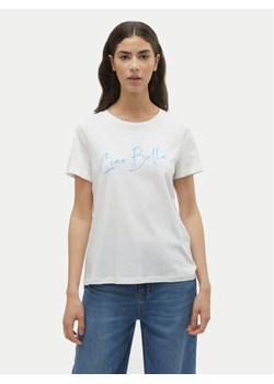 Vero Moda T-Shirt Odessa 10308688 Biały Regular Fit ze sklepu MODIVO w kategorii Bluzki damskie - zdjęcie 182638534