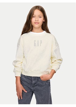 Gap Bluza 628718 Écru Regular Fit ze sklepu MODIVO w kategorii Bluzy dziewczęce - zdjęcie 182638573