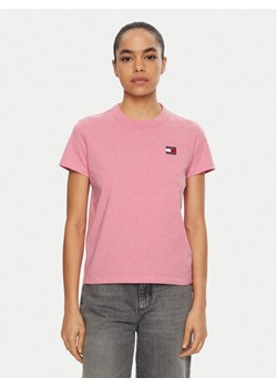 Tommy Jeans T-Shirt DW0DW20153 Różowy Regular Fit ze sklepu MODIVO w kategorii Bluzki damskie - zdjęcie 182638821