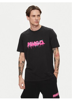 Hugo T-Shirt Decation 50515282 Czarny Regular Fit ze sklepu MODIVO w kategorii T-shirty męskie - zdjęcie 182639074