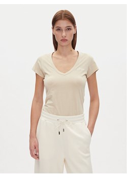 BOSS T-Shirt C_Eslane_4 50540432 Beżowy Slim Fit ze sklepu MODIVO w kategorii Bluzki damskie - zdjęcie 182639162