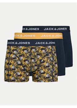 Jack&Jones Komplet 3 par bokserek 12259093 Granatowy ze sklepu MODIVO w kategorii Majtki męskie - zdjęcie 182639451