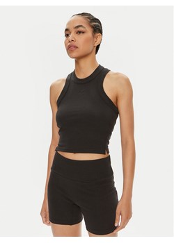 adidas Top Lounge IR8785 Czarny Slim Fit ze sklepu MODIVO w kategorii Bluzki damskie - zdjęcie 182639470