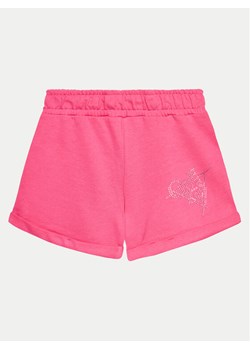 Guess Szorty materiałowe J4GD13 KA6R3 Różowy Regular Fit ze sklepu MODIVO w kategorii Spodenki dziewczęce - zdjęcie 182639600