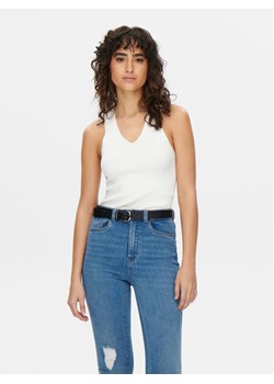JDY Top Sabrina 15258897 Biały Slim Fit ze sklepu MODIVO w kategorii Bluzki damskie - zdjęcie 182639774