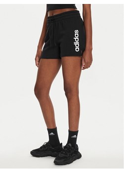 adidas Szorty sportowe Essentials Linear French Terry Shorts IC4442 Czarny Slim Fit ze sklepu MODIVO w kategorii Szorty - zdjęcie 182639912