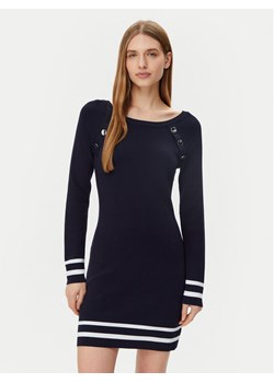 Morgan Sukienka dzianinowa 251-RMVALI Granatowy Slim Fit ze sklepu MODIVO w kategorii Sukienki - zdjęcie 182640084