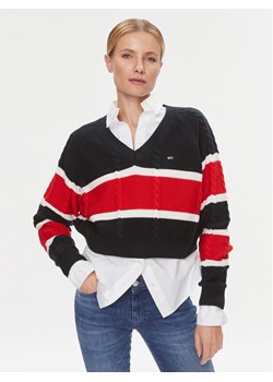 Tommy Jeans Sweter DW0DW15941 Kolorowy Regular Fit ze sklepu MODIVO w kategorii Swetry damskie - zdjęcie 182640122