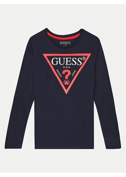 Guess Bluzka L84I29 K8HM0 Granatowy Regular Fit ze sklepu MODIVO w kategorii T-shirty chłopięce - zdjęcie 182640220