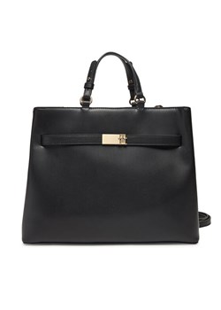 Tommy Hilfiger Torebka Heritage Satchel AW0AW17211 Czarny ze sklepu MODIVO w kategorii Torebki damskie - zdjęcie 182640324