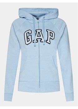 Gap Bluza 463503-13 Niebieski Regular Fit ze sklepu MODIVO w kategorii Bluzy damskie - zdjęcie 182640350