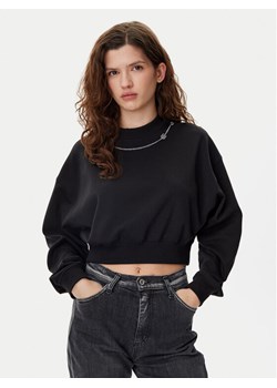 HUGO Bluza Dewita 50530446 Czarny Oversize ze sklepu MODIVO w kategorii Bluzy damskie - zdjęcie 182640430