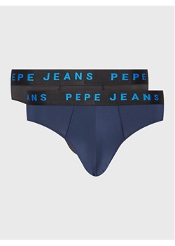 Pepe Jeans Slipy Logo Bf Lr 2P PMU10986 Granatowy ze sklepu MODIVO w kategorii Majtki męskie - zdjęcie 182640441