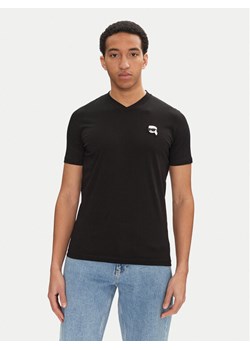 KARL LAGERFELD T-Shirt 755021 552224 Czarny Regular Fit ze sklepu MODIVO w kategorii T-shirty męskie - zdjęcie 182640571