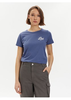 Lee T-Shirt 112350225 Granatowy Slim Fit ze sklepu MODIVO w kategorii Bluzki damskie - zdjęcie 182640602