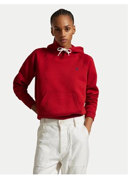 Polo Ralph Lauren Bluza 211943007013 Czerwony Regular Fit ze sklepu MODIVO w kategorii Bluzy damskie - zdjęcie 182640772