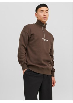 Jack&Jones Bluza Vesterbro 12241777 Brązowy Relaxed Fit ze sklepu MODIVO w kategorii Bluzy męskie - zdjęcie 182640794