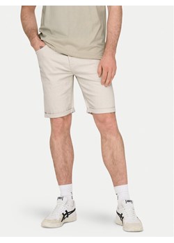 Only & Sons Szorty jeansowe Ply 22029296 Écru Regular Fit ze sklepu MODIVO w kategorii Spodenki męskie - zdjęcie 182640830