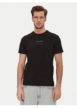 Calvin Klein T-Shirt Editorial Logo K10K114172 Czarny Regular Fit ze sklepu MODIVO w kategorii T-shirty męskie - zdjęcie 182640910