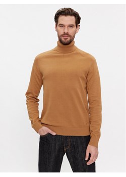 s.Oliver Sweter 2134613 Brązowy Regular Fit ze sklepu MODIVO w kategorii Swetry męskie - zdjęcie 182641014