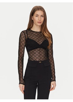 Elisabetta Franchi Body BO-021-51E2-V260 Czarny Slim Fit - id: 0000305003119 - marki Elisabetta Franchi - 182641042 Elisabetta Franchi Body BO-021-51E2-V260 Czarny Slim Fit ze sklepu MODIVO w kategorii Bluzki damskie - zdjęcie 182641042