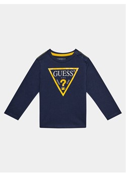 Guess Bluzka N84I24 K8HM0 Granatowy Regular Fit ze sklepu MODIVO w kategorii T-shirty chłopięce - zdjęcie 182641173