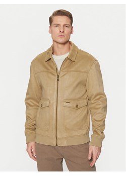 Guess Kurtka przejściowa M5RL01 WGU72 Beżowy Regular Fit ze sklepu MODIVO w kategorii Kurtki męskie - zdjęcie 182641201