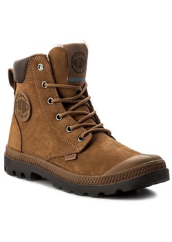 Palladium Trapery Pampa Sport Cuff WPS 72992-697-M Brązowy ze sklepu MODIVO w kategorii Workery damskie - zdjęcie 182641571