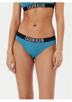 Calvin Klein Swimwear Dół od bikini KW0KW02856 Niebieski ze sklepu MODIVO w kategorii Stroje kąpielowe - zdjęcie 182641610