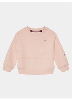Tommy Hilfiger Bluza Essential Cnk Sweatshirt KG0KG08094 Różowy Regular Fit ze sklepu MODIVO w kategorii Bluzy dziewczęce - zdjęcie 182641613