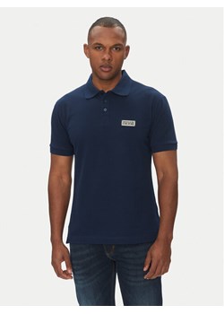 Versace Jeans Couture Polo 78GAGT08 Granatowy Regular Fit ze sklepu MODIVO w kategorii T-shirty męskie - zdjęcie 182641711