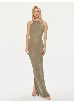 Guess Sukienka wieczorowa Belle W4GK80 Z36O0 Zielony Slim Fit ze sklepu MODIVO w kategorii Sukienki - zdjęcie 182641721