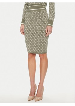 Guess Spódnica ołówkowa W4BD53 Z37K0 Zielony Regular Fit ze sklepu MODIVO w kategorii Spódnice - zdjęcie 182641770