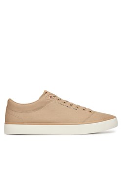 Tommy Hilfiger Sneakersy Th Hi Vulc Low Core Canvas FM0FM05396 Beżowy ze sklepu MODIVO w kategorii Trampki męskie - zdjęcie 182641792