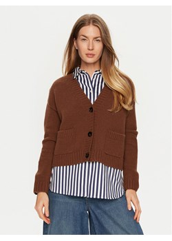 Weekend Max Mara Kardigan Arad 2425346042 Brązowy Relaxed Fit ze sklepu MODIVO w kategorii Swetry damskie - zdjęcie 182641882