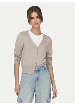 ONLY Kardigan Venice 15333985 Beżowy Regular Fit ze sklepu MODIVO w kategorii Swetry damskie - zdjęcie 182641883