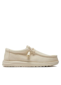 Hey Dude Mokasyny Wally Canvas 40700-1KA Écru ze sklepu MODIVO w kategorii Mokasyny męskie - zdjęcie 182641954