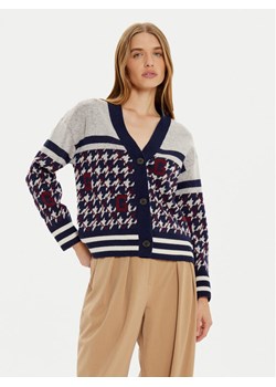 Gant Kardigan 4805275 Granatowy Regular Fit ze sklepu MODIVO w kategorii Swetry damskie - zdjęcie 182641960