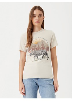 ONLY T-Shirt Lucy 15307412 Beżowy Regular Fit ze sklepu MODIVO w kategorii Bluzki damskie - zdjęcie 182642093