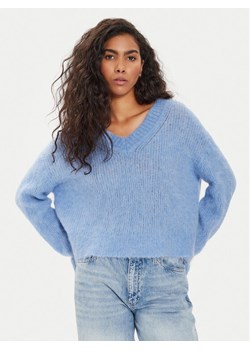 American Vintage Sweter Bymi BYM18AE24 Niebieski Regular Fit ze sklepu MODIVO w kategorii Swetry damskie - zdjęcie 182642104