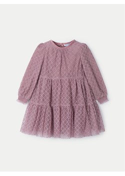 Mayoral Sukienka elegancka 4910 Różowy Regular Fit ze sklepu MODIVO w kategorii Sukienki dziewczęce - zdjęcie 182642111