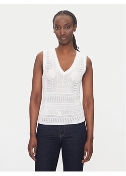 Morgan Top 242-MUSHU Biały Slim Fit ze sklepu MODIVO w kategorii Bluzki damskie - zdjęcie 182642164