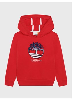 Timberland Bluza T25T59 S Czerwony Regular Fit ze sklepu MODIVO w kategorii Bluzy chłopięce - zdjęcie 182642212