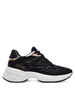 LOVE MOSCHINO Sneakersy JA15326G1MIQE00A Czarny ze sklepu MODIVO w kategorii Buty sportowe damskie - zdjęcie 182642220