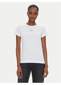 PINKO T-Shirt Bussolotto 100355 A2OD Biały Regular Fit ze sklepu MODIVO w kategorii Bluzki damskie - zdjęcie 182642241