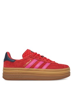 adidas Sneakersy Gazelle Bold JH9665 Czerwony ze sklepu MODIVO w kategorii Buty sportowe damskie - zdjęcie 182642253