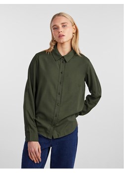Pieces Koszula 17140728 Zielony Regular Fit ze sklepu MODIVO w kategorii Koszule damskie - zdjęcie 182642270
