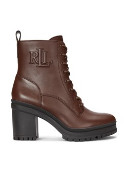 LAUREN RALPH LAUREN Botki 802937826002 Brązowy ze sklepu MODIVO w kategorii Botki - zdjęcie 182642470