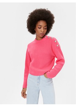 Morgan Sweter 232-MARIN Różowy Regular Fit ze sklepu MODIVO w kategorii Swetry damskie - zdjęcie 182642660