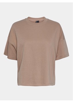 Pieces T-Shirt Chilli Summer 17118870 Beżowy Loose Fit ze sklepu MODIVO w kategorii Bluzki damskie - zdjęcie 182642682